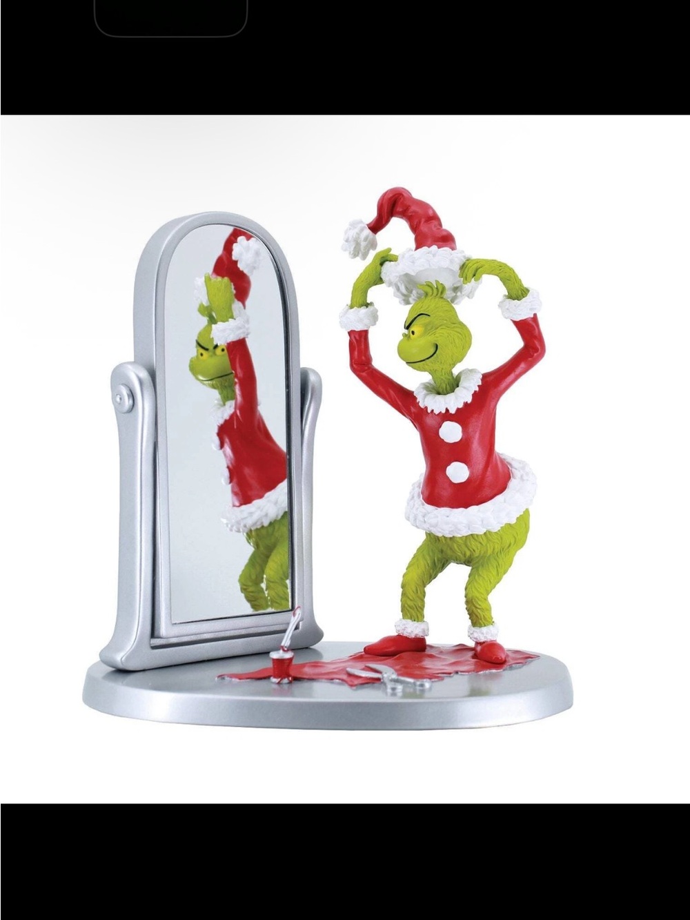 Dept 56 Grinch Looking at Mirror Figurine 6017595 New for 2025